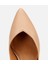 01AYH312520A330 KADIN Deri Bej Ince Topuklu Stiletto 5