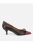 01AYH313670A784 KADIN Deri Bordo Fiyonk Detaylı Ince Topuklu Stiletto 1