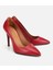 01AYH312580A750 KADIN Deri Kırmızı Yüksek Topuklu Stiletto 2