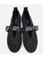 01AYH316560A100 KADIN Siyah Örgü Detaylı Mary Jane Kemerli Babet 5
