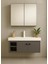 Lumina 85 Cm, Beyaz Renkli, Seramik Lavabolu, Alt - Üst Dolap, Banyo Dolabı Takımı. 2