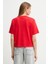 Kısa Kollu 2 Renkli 3D Nakışlı Logolu Kadın T-Shirt LV047D205G-VTW 3