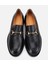 01AYH312980A100 KADIN Deri Siyah Tokalı Klasik Loafer 6