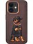 Bfs iPhone 11 Perma Desenli Kapak - Koyu Kahve 1