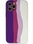 Bfs iPhone 12 Pro Max Kılıf Ebruli Lansman Silikon - Mor-Beyaz 1