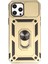 Bfs iPhone 12 Pro Max Kılıf Pars Lens Yüzüklü Silikon - Gold 1