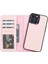 Apple iPhone 13 Pro Max Uyumlu Deri Cüzdanlı Kılıf Nu2 Pembe 5