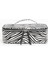 Zebra Desenli Şık Makyaj Çantası, Siyah Renk Alternatifi 1