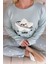 Super Cute Desenli Termal Kadın Pijama Takımı 4