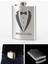 Isime Kişiye Özel Smokin Damat Temalı 9 Oz Çelik Cep Matarası Paslanmaz Çelik Cep Matarası 266 ml Hediye 2