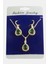 Msa-Shop Damla Zirkon Taşlı Set Kolye-Siyah 1