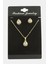 Msa-Shop Damla Zirkon Taşlı Set Kolye-Gümüş Rengi 2