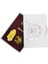 Siyah Cam Gold Pirinç Mum ve Gül Set Sarı 3