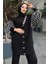 Kadın Oversize Triko Takım – Çizgili Kol Üst ve Pantolon 1