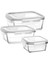 Fresco 3'lü Saklama Kabı Beyaz Kapak 2
