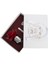 Siyah Cam Silver Pirinç Mum ve Gül Set Bordo 3