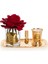 Gold Pirinç Mum&tek Gül Set Kırmızı 1