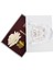 Siyah Cam Gold Pirinç Mum ve Gül Set Krem 3