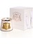 Gold Pirinç Detaylı Cam Mum 1 Lt 2