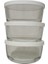 Feyzade Round Saklama Kabı (380 cc x 3 Adet) Beyaz Kapaklı (LV-RND-211) 5