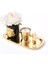 Siyah Cam Gold Allıklı Set 1