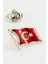 Msa-Shop Türk Bayrağı Yaka Rozet-Gümüş Rengi 2