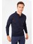 Erkek Basic Polo Yaka Ince Triko Kazak Koyu Lacivert 3