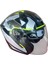 Yarım Kask Güneş Vizörlü Gri Siyah Medium (M) 1