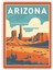 Arizona Retro Vintage Ahşap Poster 20X29 cm 1
