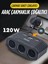 3 Lü Çakmak Soketi 120W Çakmaklık Çoğaltıcı 2 USB 1 Type-C Araç Şarj Cihazı Çakmak Çoklayıcı 1