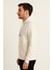 Erkek Krem Kapüşonlu SWEATSHIRT-W1108 2