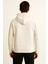 Erkek Krem Kapüşonlu SWEATSHIRT-W1108 3