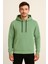Erkek Yeşil Kapüşonlu SWEATSHIRT-W1108 1