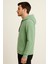 Erkek Yeşil Kapüşonlu SWEATSHIRT-W1108 2
