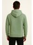 Erkek Yeşil Kapüşonlu SWEATSHIRT-W1108 3
