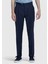 Lacivert Düz Kumaş Slim Fit Casual %100 Yün Pantolon 2