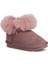 Slide BUCK3062-BH009 Kürklü Çocuk Botu - Toz Pembe 2