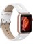 Apple Watch Uyumlu Deri Kordon Ba2 42-44-45MM F3 Beyaz 5