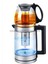2 Litre Cam Çaycı Kettle Demlikli, Filtreli, Hafif ve Renkli Tasarım 1