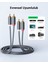 2 RCA - 2 RCA Ses Kablosu, 5 m, Antrasit, 10520 13