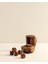 Voleta Ahşap Kutu Minimalist Tasarım Kahverengi 6x6x6 cm Çok Amaçlı Kullanım 5