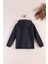Lastik Manşetli Fermuarlı Kapüşonlu Çocuk Unisex Polar Ceket 2