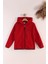 Lastik Manşetli Fermuarlı Kapüşonlu Çocuk Unisex Polar Ceket 1