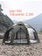 Glamping 19.6 Metrekare Küresel Kubbe Şişme Çadır - Haki 2