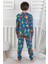 Erkek Çocuk %100 Pamuklu Tangram Desenli Pijama Takımı 3