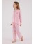 U.s. Polo Assn Kız Çocuk Gömlek Pijama Açık Fuşya 5