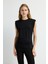 Kolsuz Büzgülü Bluz Siyah 11545833000 1