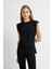 Kolsuz Büzgülü Bluz Siyah 11545833000 4