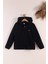 Lastik Manşetli Fermuarlı Kapüşonlu Çocuk Unisex Polar Ceket 1