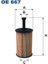 Fıltron OE667 - Yağ Filtresi Partner-Berlıngo 96 P106 97 P206 98 P306 93-01 P307- C3 02 1.4-1.6 16V 1